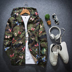 Hooded Men'S Jacket Casual Long Sleeve Student Top Slim Teen Windbreaker Pi-Mart
