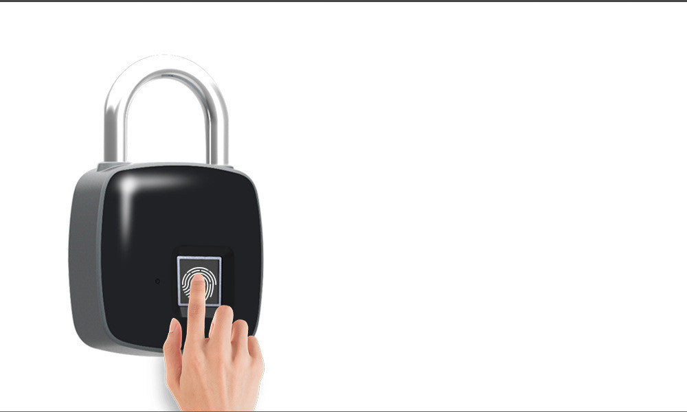 P3 Fingerprint Padlock Electronic Smart Padlock Non-Password Lock Household Locker anti-Theft Fingerprint Lock Pi-Mart