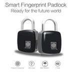 P3 Fingerprint Padlock Electronic Smart Padlock Non-Password Lock Household Locker anti-Theft Fingerprint Lock Pi-Mart