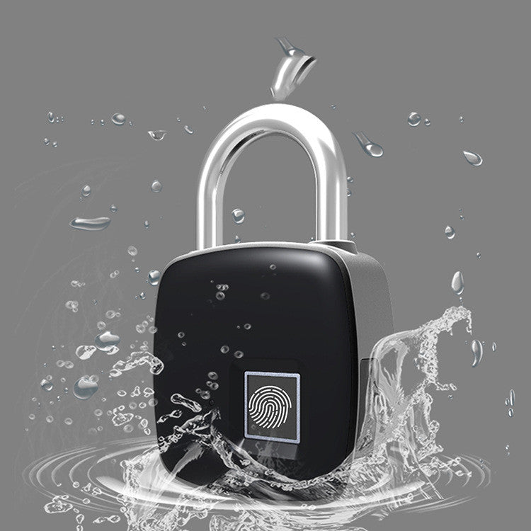 P3 Fingerprint Padlock Electronic Smart Padlock Non-Password Lock Household Locker anti-Theft Fingerprint Lock Pi-Mart