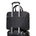 MVA Briefcase, Leather Men's Business Handbag, First Layer Leather Laptop Business Bag, Spot Wholesale Pi-Mart