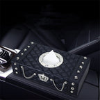 DAD Tissue Box Cover Tissue Box Inlaid With Rhinestone Crown Pi-Mart