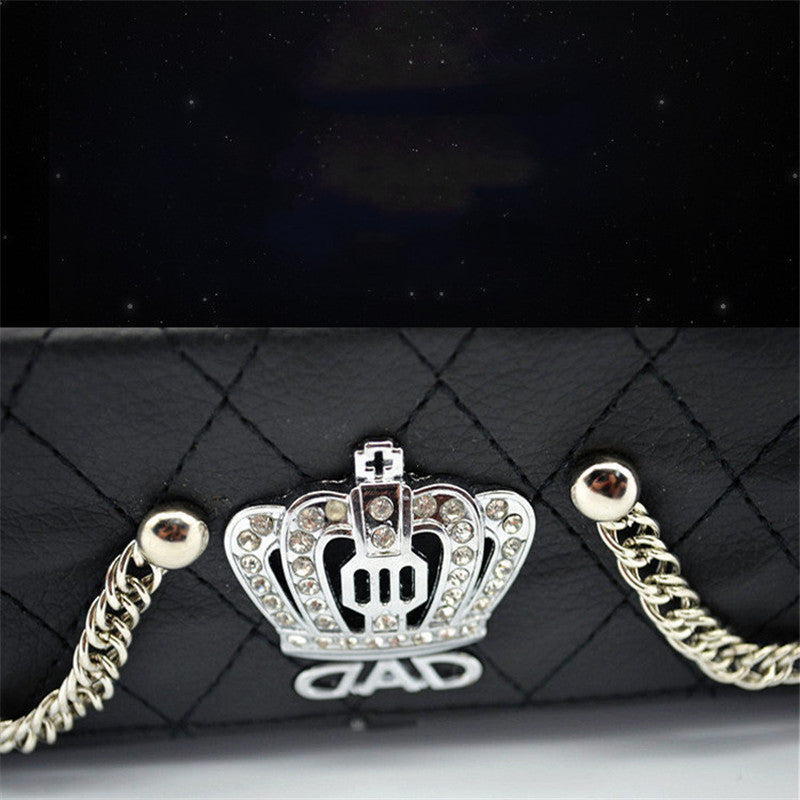 DAD Tissue Box Cover Tissue Box Inlaid With Rhinestone Crown Pi-Mart