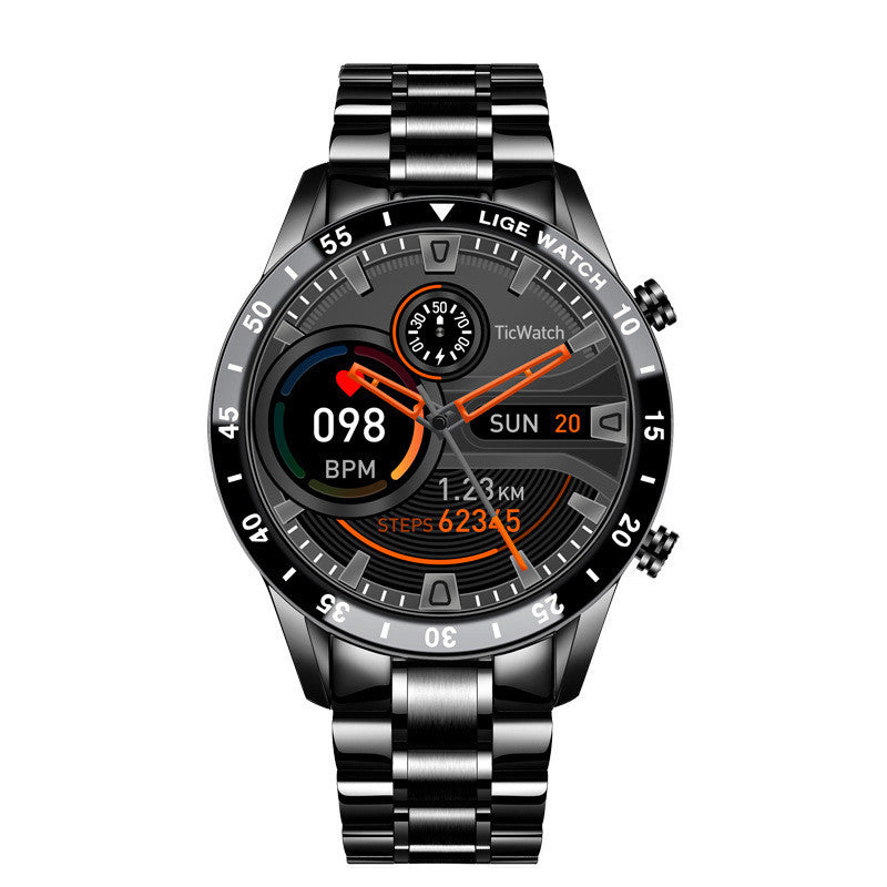Multifunctional Smart Watch  Bluetooth Call  Pedometer Blood Pressure And Heart Rate Detection Waterproof Watch Pi-Mart