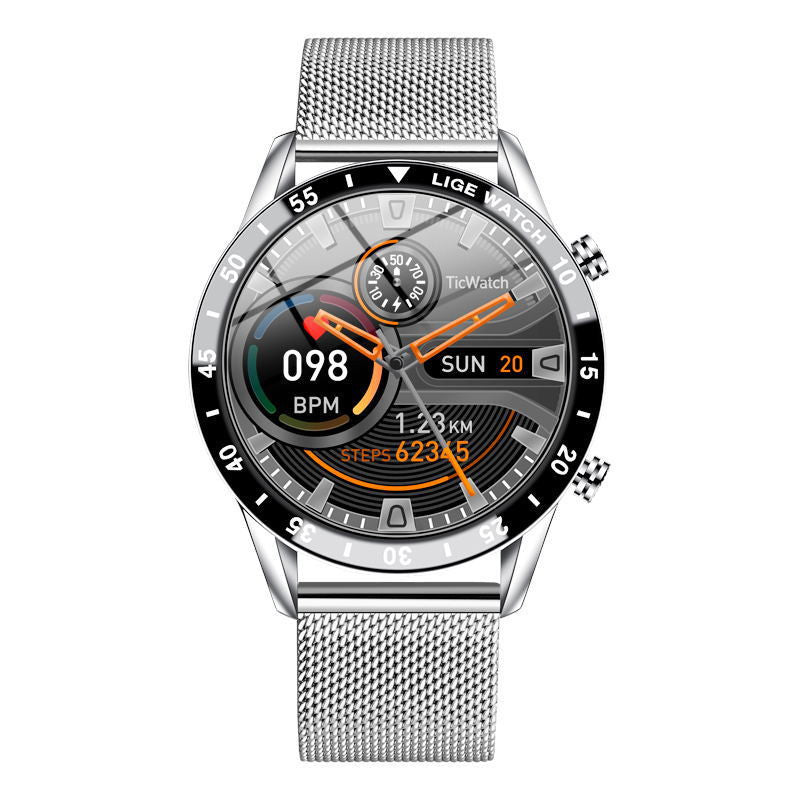 Multifunctional Smart Watch  Bluetooth Call  Pedometer Blood Pressure And Heart Rate Detection Waterproof Watch Pi-Mart