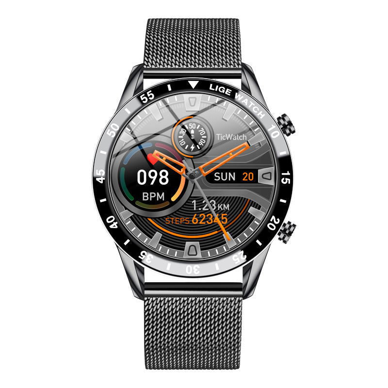 Multifunctional Smart Watch  Bluetooth Call  Pedometer Blood Pressure And Heart Rate Detection Waterproof Watch Pi-Mart