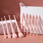 Makeup Brush Set 10 Candy Color Eyeshadow Blush Loose Powder High Gloss Repair Brush Foundation Beauty Tools Full Set Pi-Mart