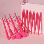 Makeup Brush Set 10 Candy Color Eyeshadow Blush Loose Powder High Gloss Repair Brush Foundation Beauty Tools Full Set Pi-Mart