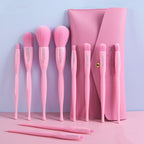 Makeup Brush Set 10 Candy Color Eyeshadow Blush Loose Powder High Gloss Repair Brush Foundation Beauty Tools Full Set Pi-Mart