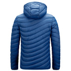 Men'S Cotton-Padded Jacket With Hooded Removable Cap