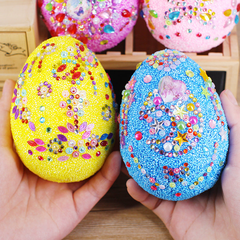 Creative Easter Egg Painted Snow Mud Decoration Set Pi-Mart