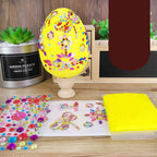 Creative Easter Egg Painted Snow Mud Decoration Set Pi-Mart