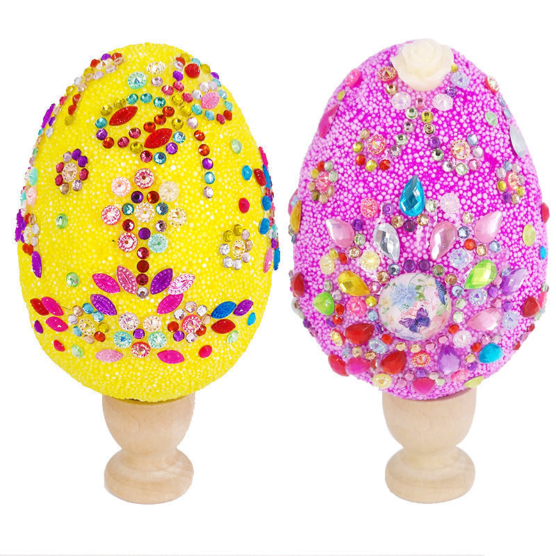 Creative Easter Egg Painted Snow Mud Decoration Set Pi-Mart