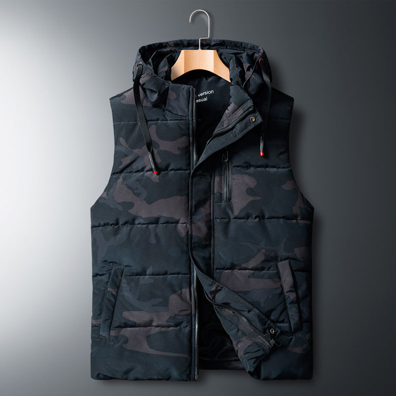 Men's Sports Waistcoat Fat Thickened Warm Plus Size Vest For Men