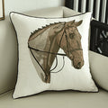 Chinese Style Horse Embroidery Bedside Pillow Lootquake LLC