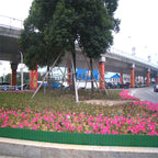 Imitation Stone Garden Fence PP Plastic Fence Inserting The Ground Fence