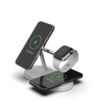 Multifunctional Five-In-One Magnetic Wireless Charging Watch Headset Desktop Mobile Phone Holder Charger 15W Fast Charge Pi-Mart