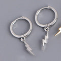 Lightning earrings female sterling silver tide earring temperament earring earrings Pi-Mart