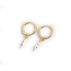 Lightning earrings female sterling silver tide earring temperament earring earrings Pi-Mart