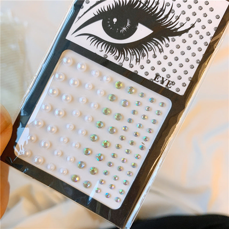 Eye And Face Decoration Patch Makeup Sticker Pearl Veneer Eye Makeup Pi-Mart