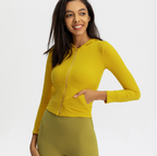 Women'S Sports Jackets Are Thin, Tight-Fitting Stretch And Quick-Drying Yoga Clothes, Running Tops, Long-Sleeved Fitness Clothes Pi-Mart