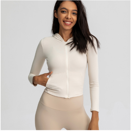 Women'S Sports Jackets Are Thin, Tight-Fitting Stretch And Quick-Drying Yoga Clothes, Running Tops, Long-Sleeved Fitness Clothes Pi-Mart