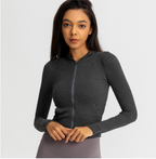 Women'S Sports Jackets Are Thin, Tight-Fitting Stretch And Quick-Drying Yoga Clothes, Running Tops, Long-Sleeved Fitness Clothes Pi-Mart