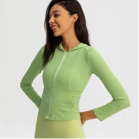 Women'S Sports Jackets Are Thin, Tight-Fitting Stretch And Quick-Drying Yoga Clothes, Running Tops, Long-Sleeved Fitness Clothes Pi-Mart