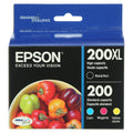 EPSON 200 DURABrite Ultra Ink High Capacity Black & Standard Color Cartridge Combo Pack (T200XL-BCS) Works with WorkForce WF-2520, WF-2530, WF-2540, Expression XP-200, XP-300, XP-310, XP-400, XP-410