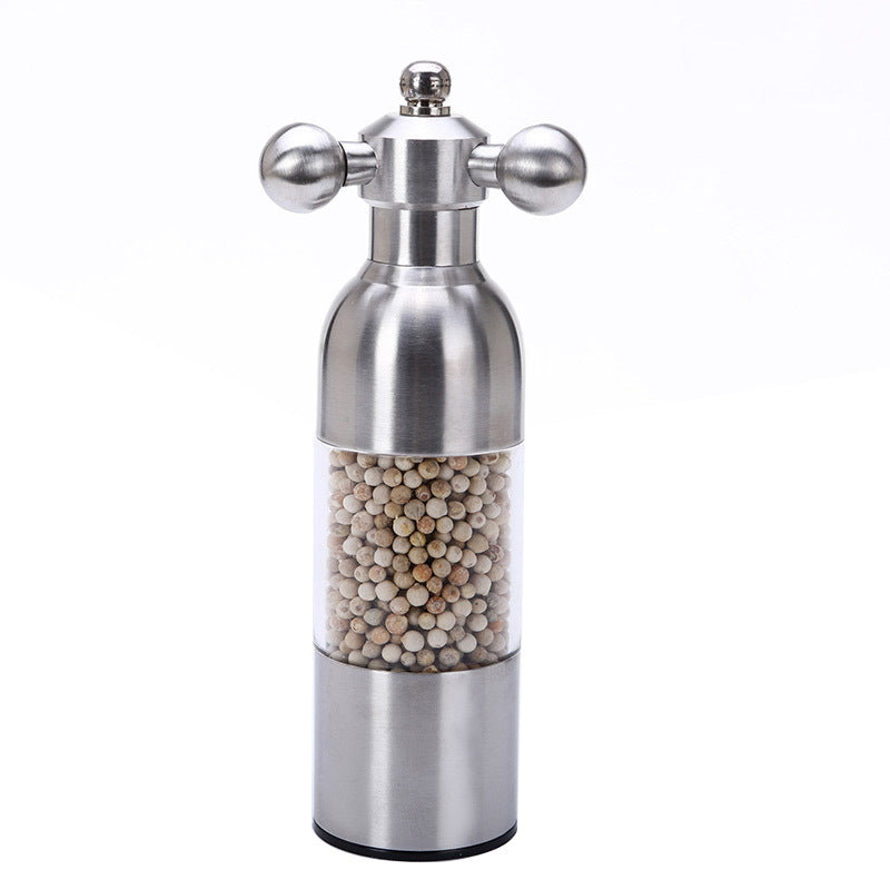 Pepper Mill Gadgets Pepper and Salt Grinder Grinding 4 Color Garlic Grinding Spice Grinder Kitchen Creative Tools BBQ Accessory Pi-Mart