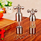Pepper Mill Gadgets Pepper and Salt Grinder Grinding 4 Color Garlic Grinding Spice Grinder Kitchen Creative Tools BBQ Accessory Pi-Mart