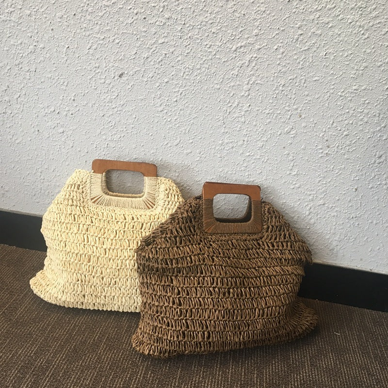 Straw Bag Beach Bag Handbag Handbag Pi-Mart