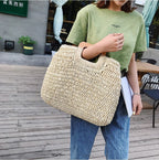 Straw Bag Beach Bag Handbag Handbag Pi-Mart