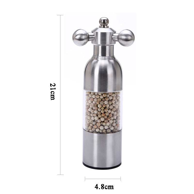 Pepper Mill Gadgets Pepper and Salt Grinder Grinding 4 Color Garlic Grinding Spice Grinder Kitchen Creative Tools BBQ Accessory Pi-Mart