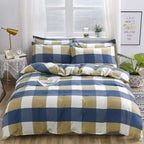 Household Brushed Bed Sheet And Duvet Cover Set Pi-Mart