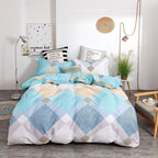 Household Brushed Bed Sheet And Duvet Cover Set Pi-Mart