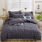 Household Brushed Bed Sheet And Duvet Cover Set Pi-Mart