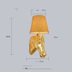 Horse Head Wall Lamp Living Room Modern Minimalist Creative Horse Head Lamp Bedroom Aisle Lootquake LLC