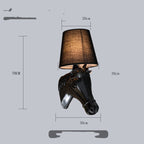 Horse Head Wall Lamp Living Room Modern Minimalist Creative Horse Head Lamp Bedroom Aisle Lootquake LLC