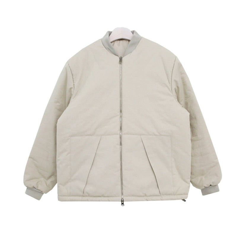 Double Zipper Design For Cotton Jacket