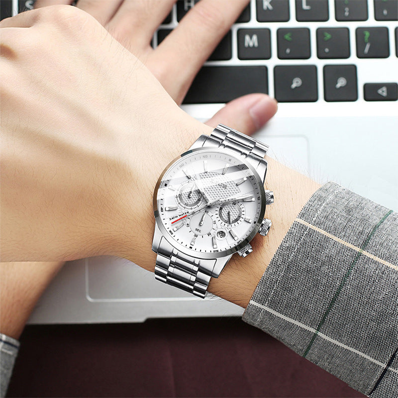 Men Fashion Sport Quartz Clock Mens Watches Pi-Mart
