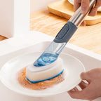 New Multifunctional Dish Brush Household Kitchen Oily Sponge Long Handle Cleaning Brush Pi-Mart