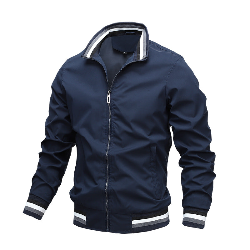 Sports Solid Color Jacket Men's Pi-Mart