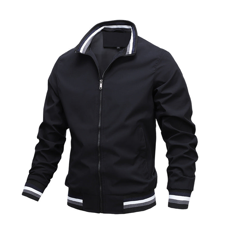 Sports Solid Color Jacket Men's Pi-Mart