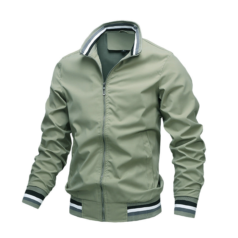 Sports Solid Color Jacket Men's Pi-Mart