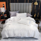 Three-Piece Set Of Imitation Silk Satin Bedding Home Textile Quilt Cover And Pillowcase Pi-Mart