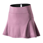 Women'S High-Waist Sports Skirt Pants Yoga Fitness Tennis Skirt Lining Anti-Light Running Quick-Drying Short Skirt