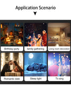 Led Starry Sky Light Rotating Romantic Laser Projection Lamp Pi-Mart