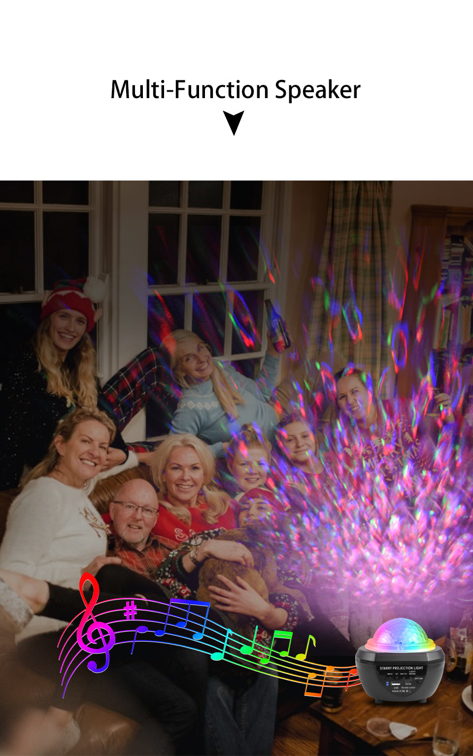 Led Starry Sky Light Rotating Romantic Laser Projection Lamp Pi-Mart