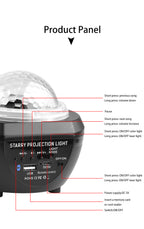 Led Starry Sky Light Rotating Romantic Laser Projection Lamp Pi-Mart